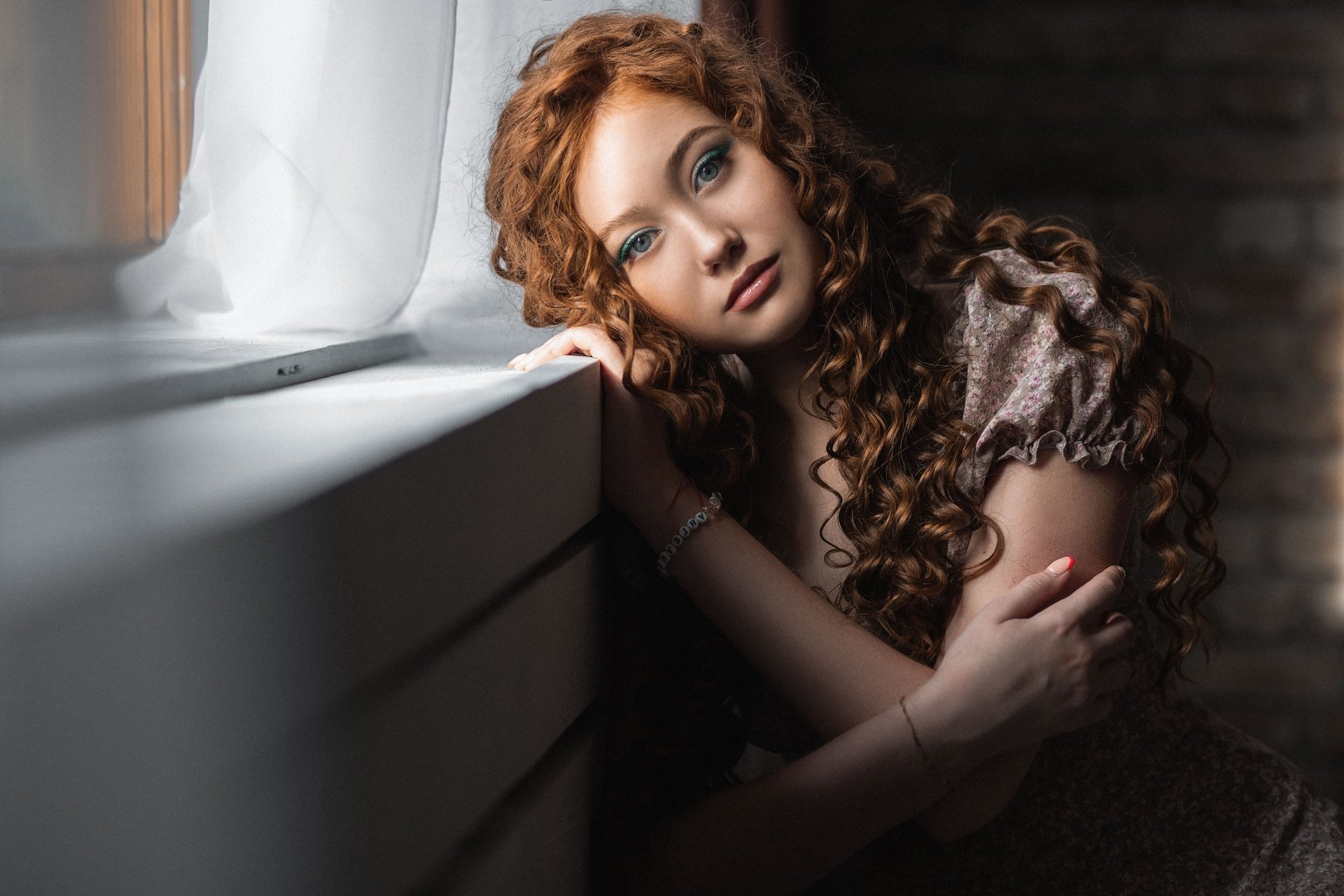 Download Redhead Woman Model 4k Ultra HD Wallpaper by Vladimir Vasiliev