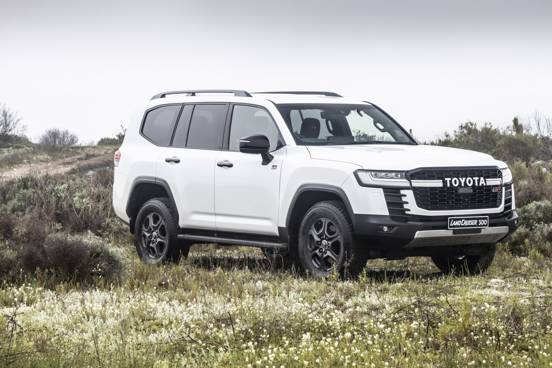 Download White Car SUV Vehicle Toyota Land Cruiser GR-S HD Wallpaper