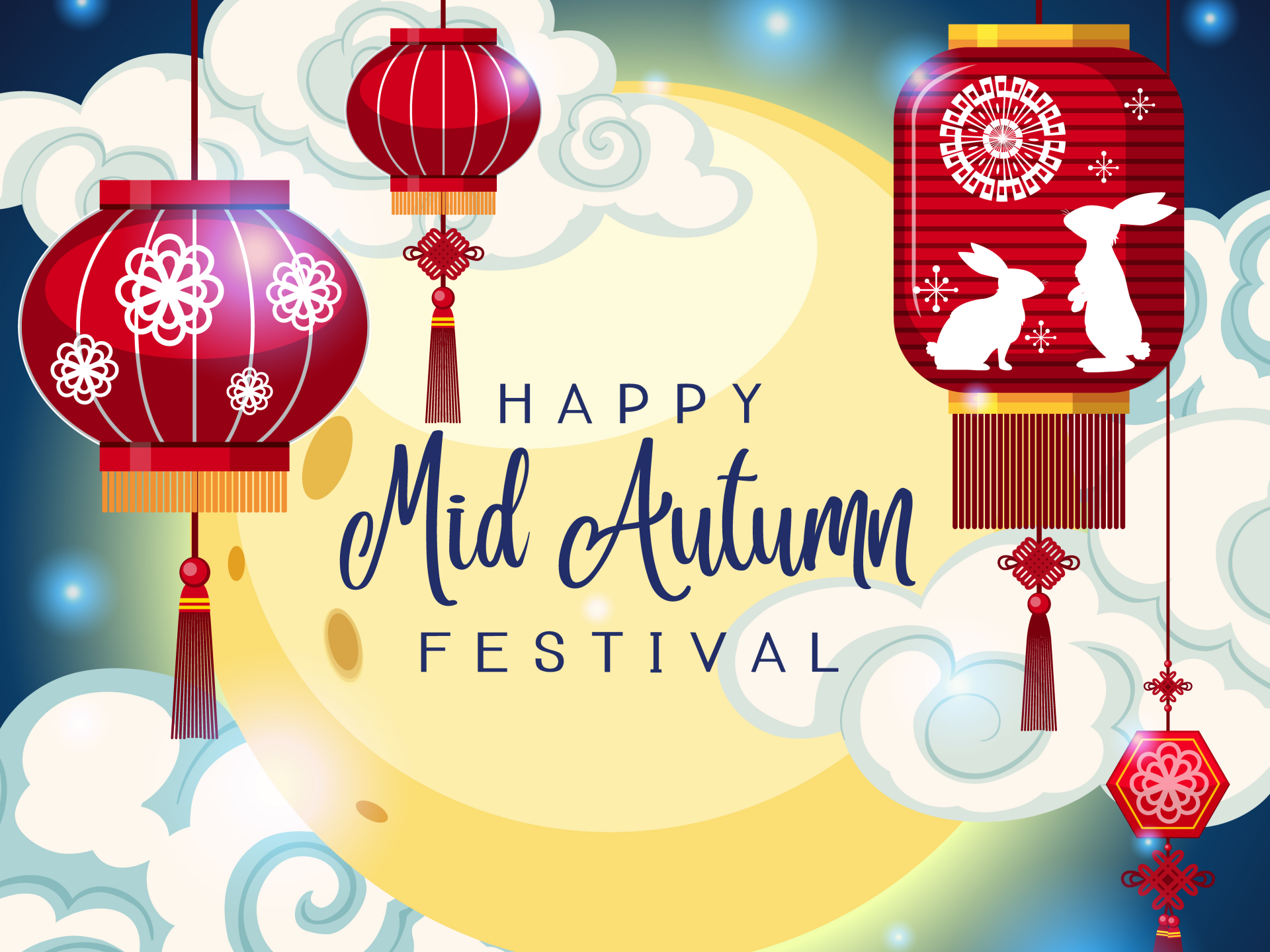 Download Moon Festival Holiday Mid-Autumn Festival 4k Ultra HD Wallpaper