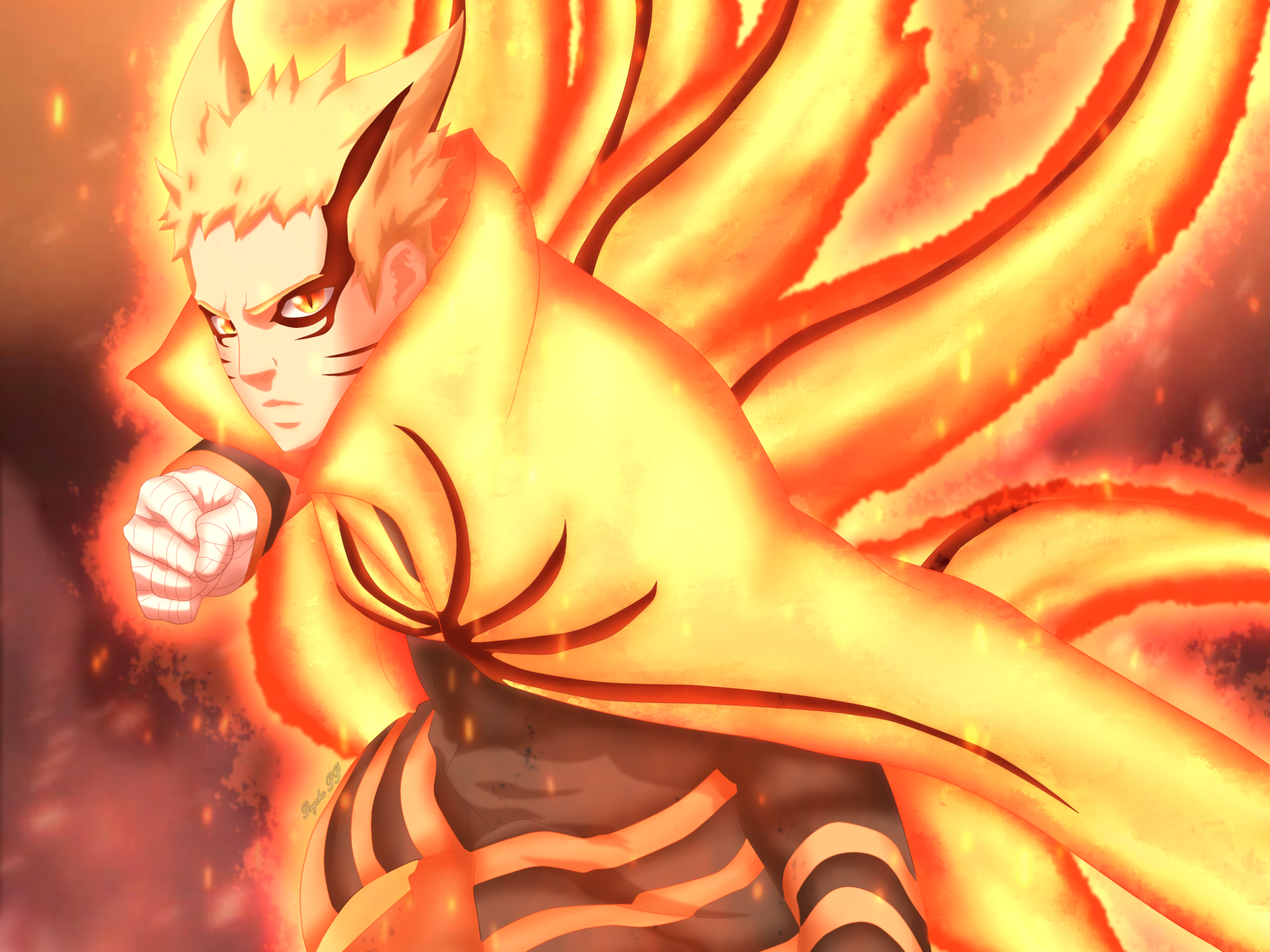 Download Baryon Mode (Naruto) Naruto Uzumaki Anime Boruto HD Wallpaper