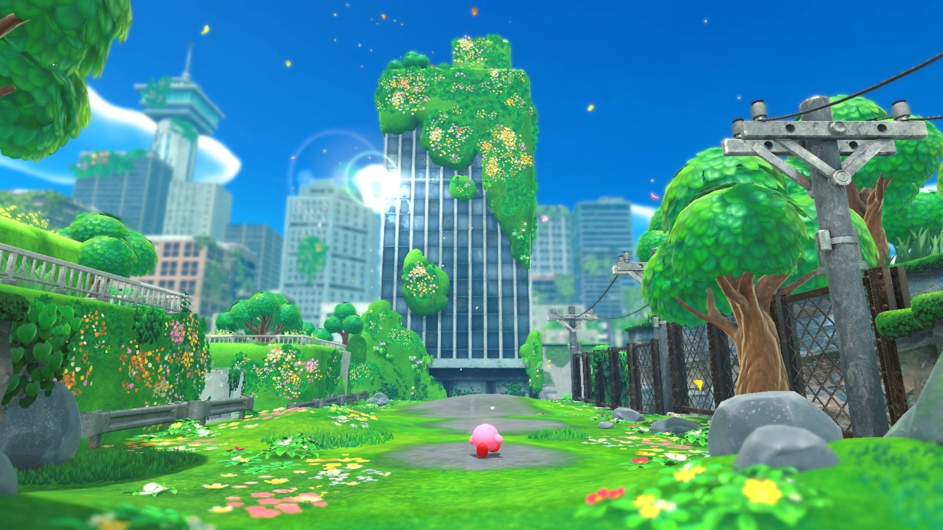 Với hình nền Kirby Forgotten Land HD Wallpaper, bạn sẽ được trải nghiệm không gian tuyệt đẹp của một thế giới vô cùng đáng yêu và huyền bí. Hình ảnh chất lượng cao và độ sắc nét tuyệt vời đảm bảo sự hài lòng cho các fan của Kirby!