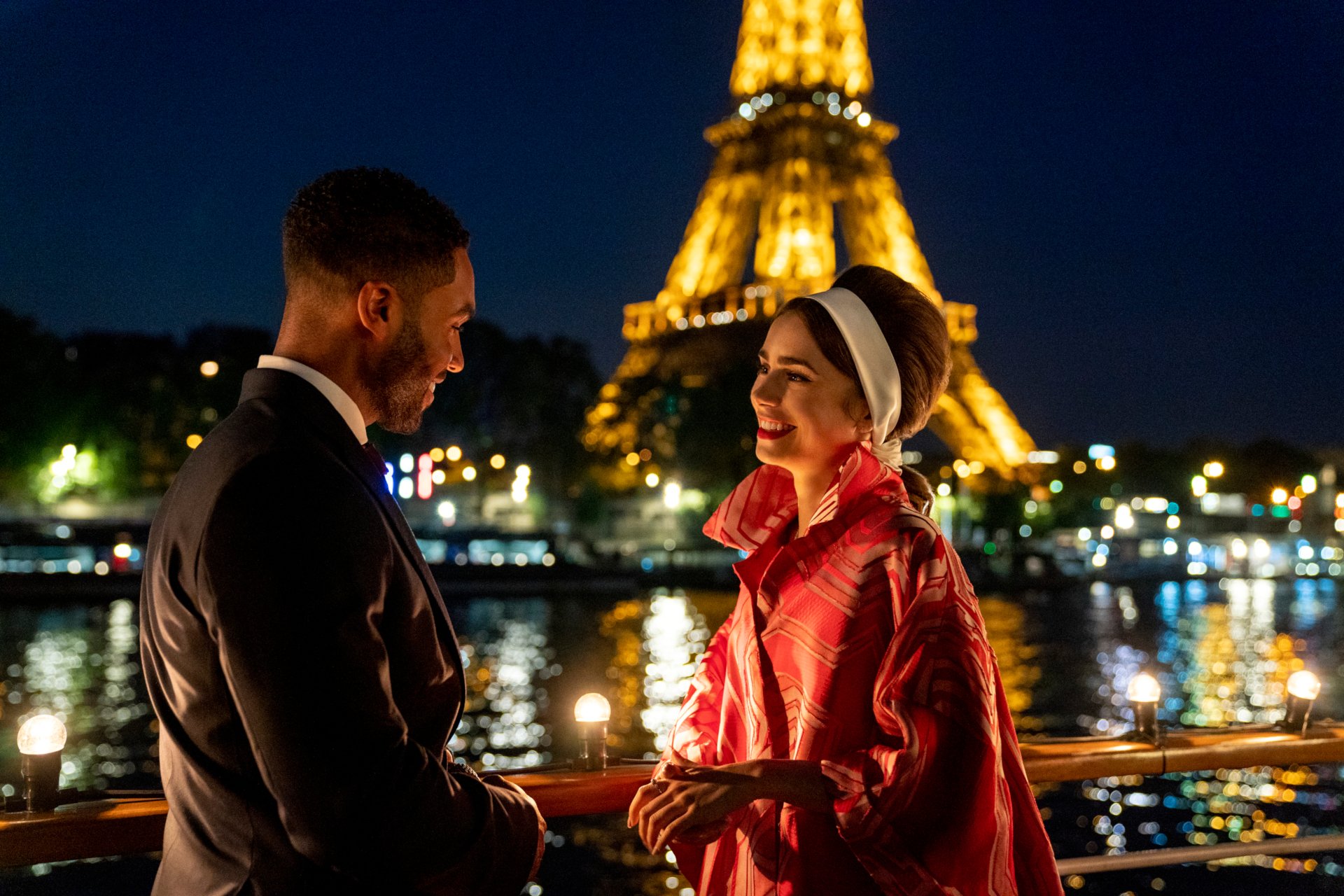 Download Lucien Laviscount Lily Collins TV Show Emily In Paris HD Wallpaper