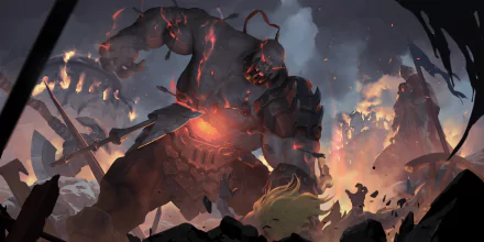 Sion (League Of Legends) video game Legends of Runeterra HD Desktop Wallpaper | Background Image