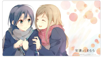 Sakura Adachi Hougetsu Shimamura Anime Adachi to Shimamura HD Desktop Wallpaper | Background Image