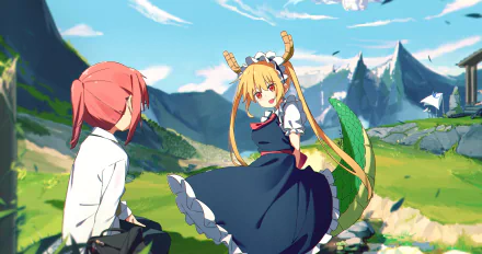 Tohru (Miss Kobayashi's Dragon Maid) Kobayashi (Miss Kobayashi's Dragon Maid) Anime Miss Kobayashi's Dragon Maid HD Desktop Wallpaper | Background Image