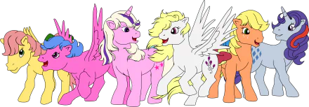 Applejack (My Little Pony) Posey (My Little Pony) Sparkler (My Little Pony) Surprise (My Little Pony) Firefly (My Little Pony) Twilight (My Little Pony) TV Show My Little Pony HD Desktop Wallpaper | Background Image