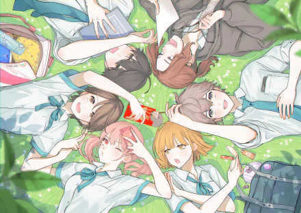 Anime friends HD Desktop Wallpaper | Background Image