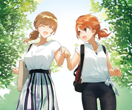 Sayaka Saeki Haru Edamoto Anime Bloom into You HD Desktop Wallpaper | Background Image