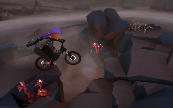 video game Lonely Mountains: Downhill HD Desktop Wallpaper | Background Image