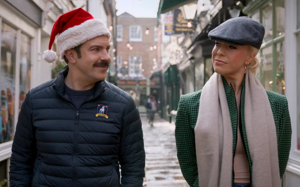 Hannah Waddingham Jason Sudeikis TV Show Ted Lasso HD Desktop Wallpaper | Background Image