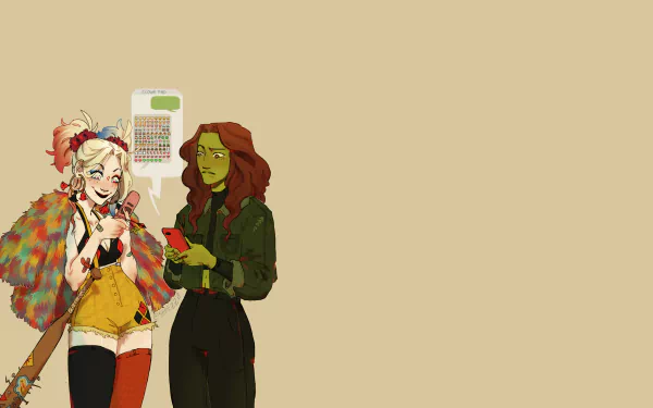 Poison Ivy Harley Quinn Comic DC Comics HD Desktop Wallpaper | Background Image