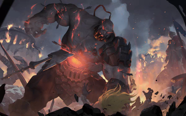 Sion (League Of Legends) video game Legends of Runeterra HD Desktop Wallpaper | Background Image