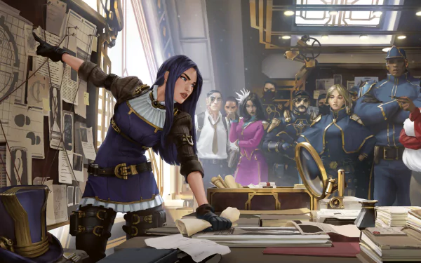 Caitlyn (League Of Legends) video game Legends of Runeterra HD Desktop Wallpaper | Background Image