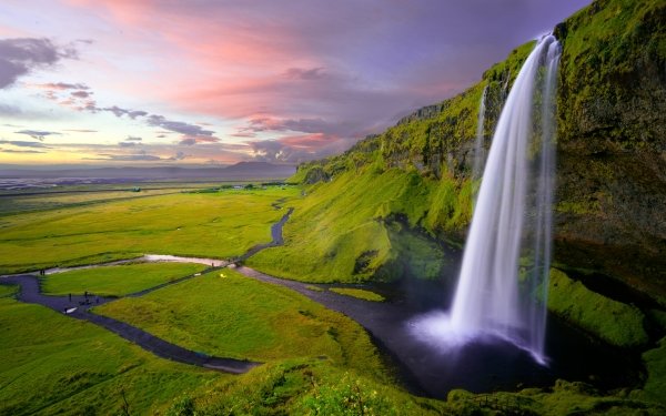 Seljalandsfoss 高清壁纸 桌面背景