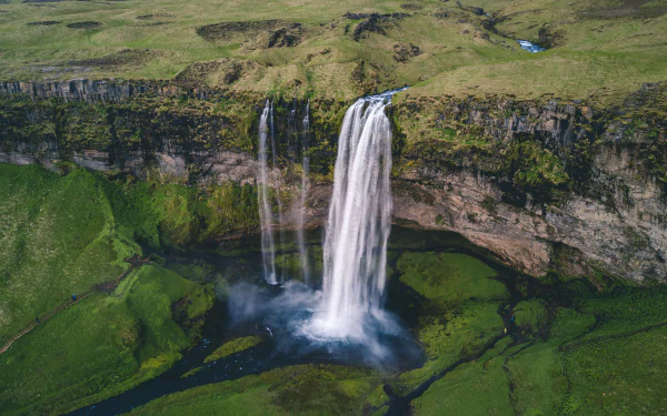 waterfall nature Seljalandsfoss HD Desktop Wallpaper | Background Image