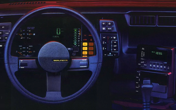 HD PC desktop wallpaper showcasing the interior dashboard and steering wheel of a Chevrolet Camaro vehicle.