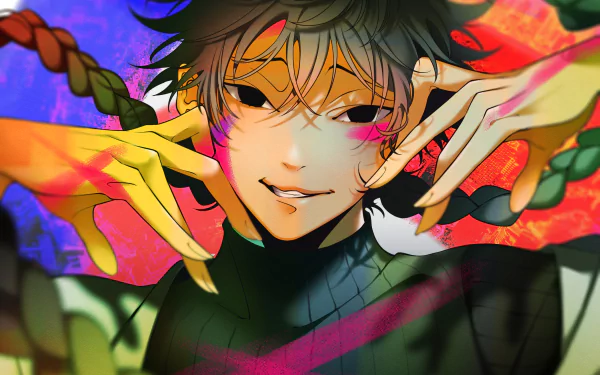 HD anime desktop wallpaper featuring Haruka Hashida from Blue Period, showcasing vibrant colors and expressive, detailed artwork.