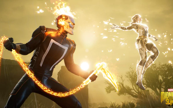 Nico Minoru Ghost Rider video game Marvel's Midnight Suns HD Desktop Wallpaper | Background Image