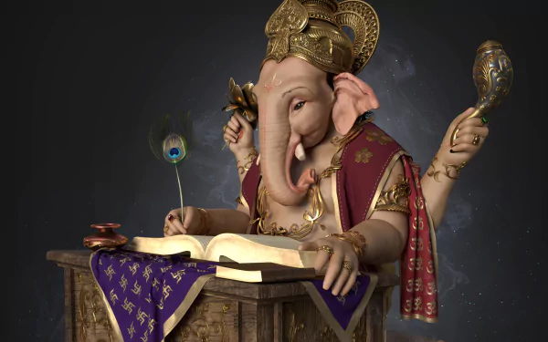 Ganesh religious hinduism HD Desktop Wallpaper | Background Image