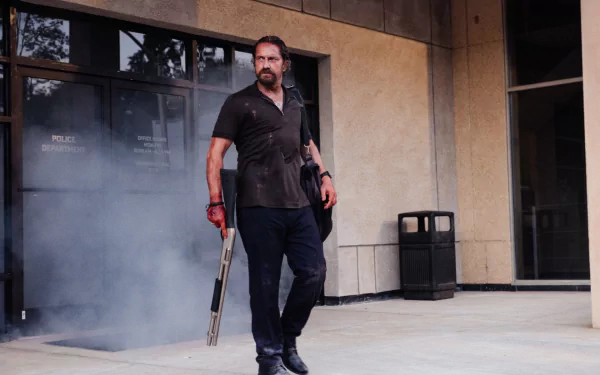 Gerard Butler movie Copshop HD Desktop Wallpaper | Background Image