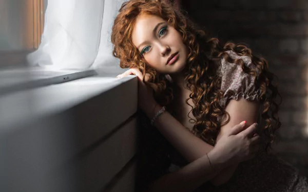 redhead woman model HD Desktop Wallpaper | Background Image