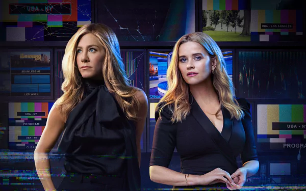 Reese Witherspoon Jennifer Aniston TV Show The Morning Show HD Desktop Wallpaper | Background Image