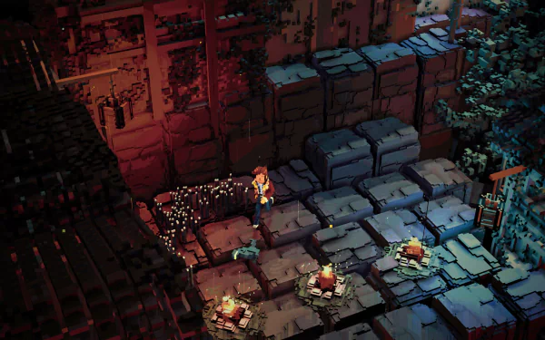 video game Bonfire Peaks HD Desktop Wallpaper | Background Image