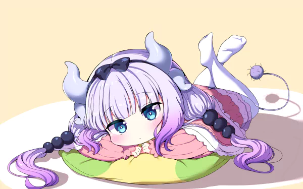 Kanna Kamui Anime Miss Kobayashi's Dragon Maid HD Desktop Wallpaper | Background Image