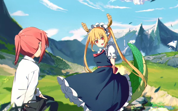 Tohru (Miss Kobayashi's Dragon Maid) Kobayashi (Miss Kobayashi's Dragon Maid) Anime Miss Kobayashi's Dragon Maid HD Desktop Wallpaper | Background Image