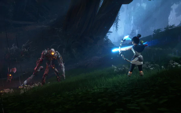 Kena (Kena: Bridge Of Spirits) video game Kena: Bridge of Spirits HD Desktop Wallpaper | Background Image