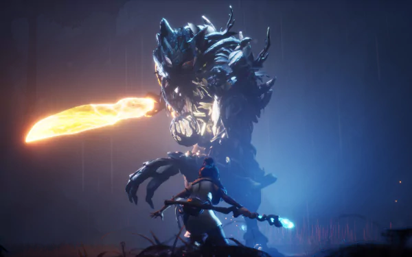 Kena (Kena: Bridge Of Spirits) video game Kena: Bridge of Spirits HD Desktop Wallpaper | Background Image