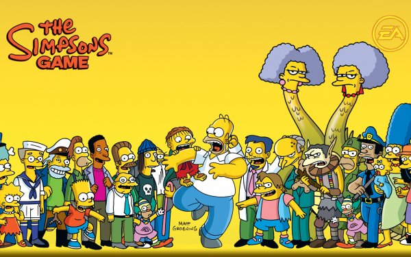Video Game The Simpsons Game Homer Simpson Bart Simpson Lisa Simpson Marge Simpson Montgomery Burns HD Wallpaper | Background Image