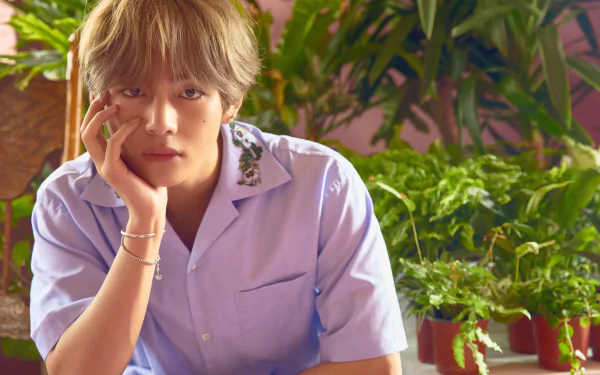 singer K-pop V (Kim Taehyung) music BTS HD Desktop Wallpaper | Background Image