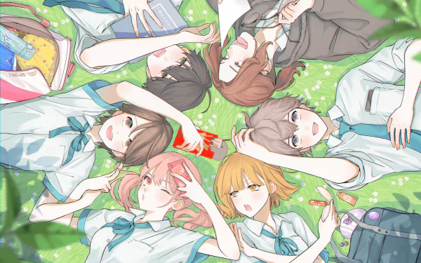 Anime friends HD Desktop Wallpaper | Background Image