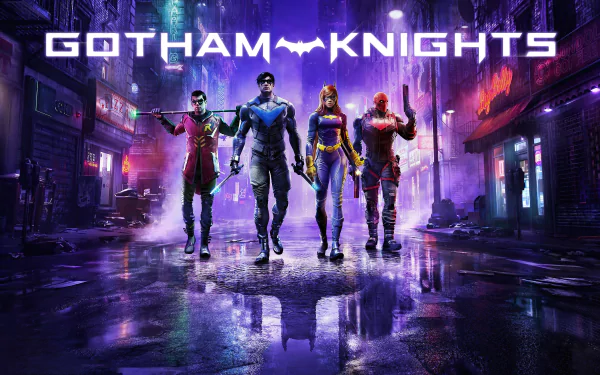 Batman Barbara Gordon Jason Todd Tim Drake Dick Grayson Red Hood Batgirl Nightwing Robin (DC Comics) video game Gotham Knights HD Desktop Wallpaper | Background Image