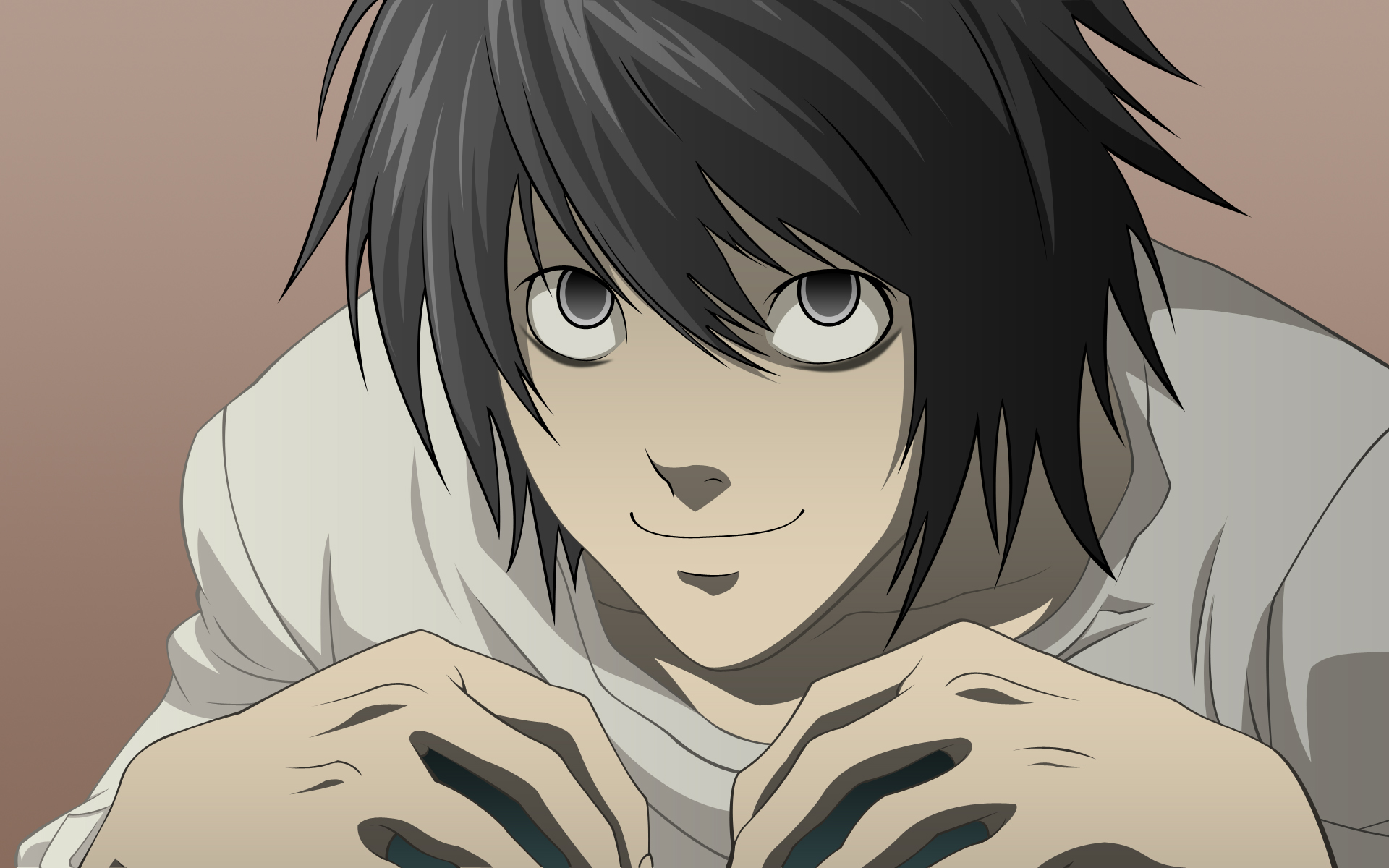 Death Note anime character with intense expression.