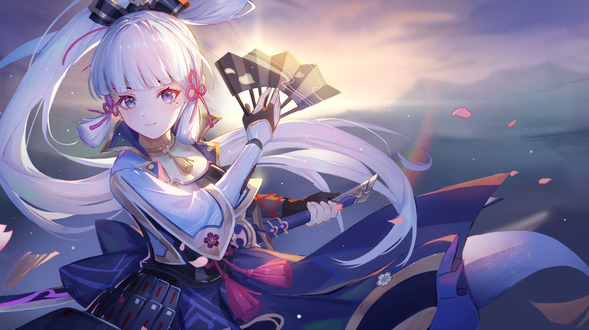 Kamisato ayaka 4k ultra hd wallpaper genshin impact