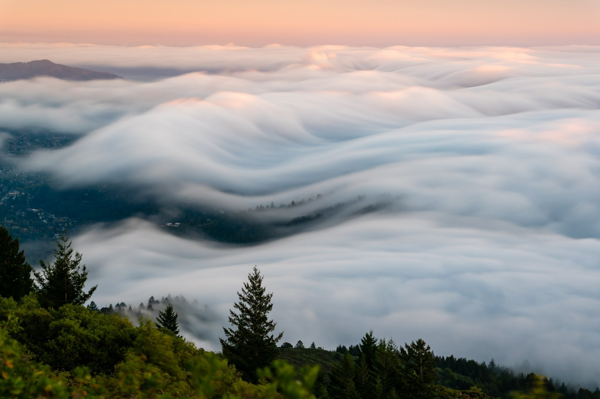 Download Sea Of Clouds Nature Fog 4k Ultra HD Wallpaper by Zetong Li