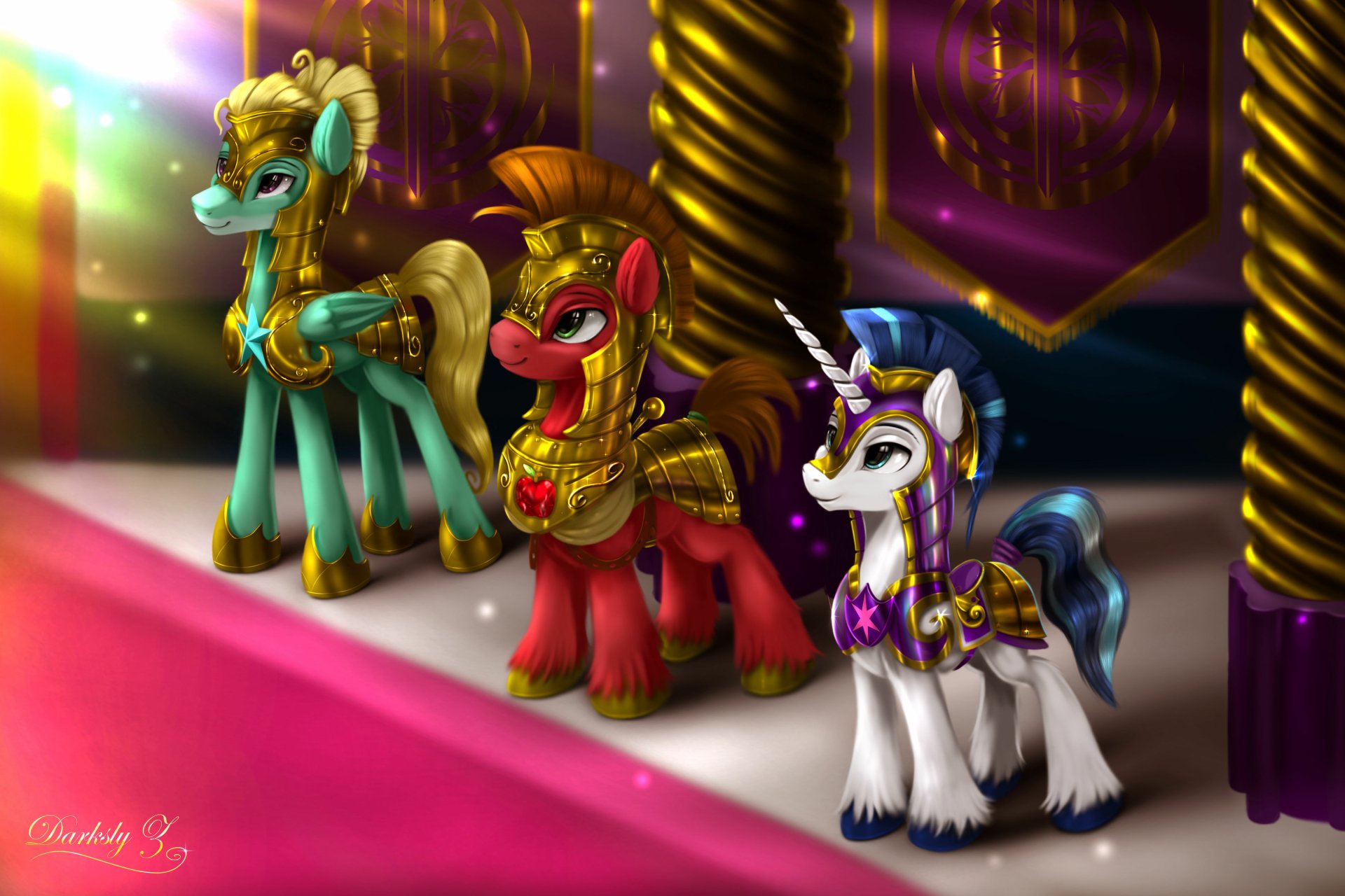 Download Zephyr Breeze Shining Armor Big Macintosh TV Show My Little Pony: Friendship Is Magic HD Wallpaper