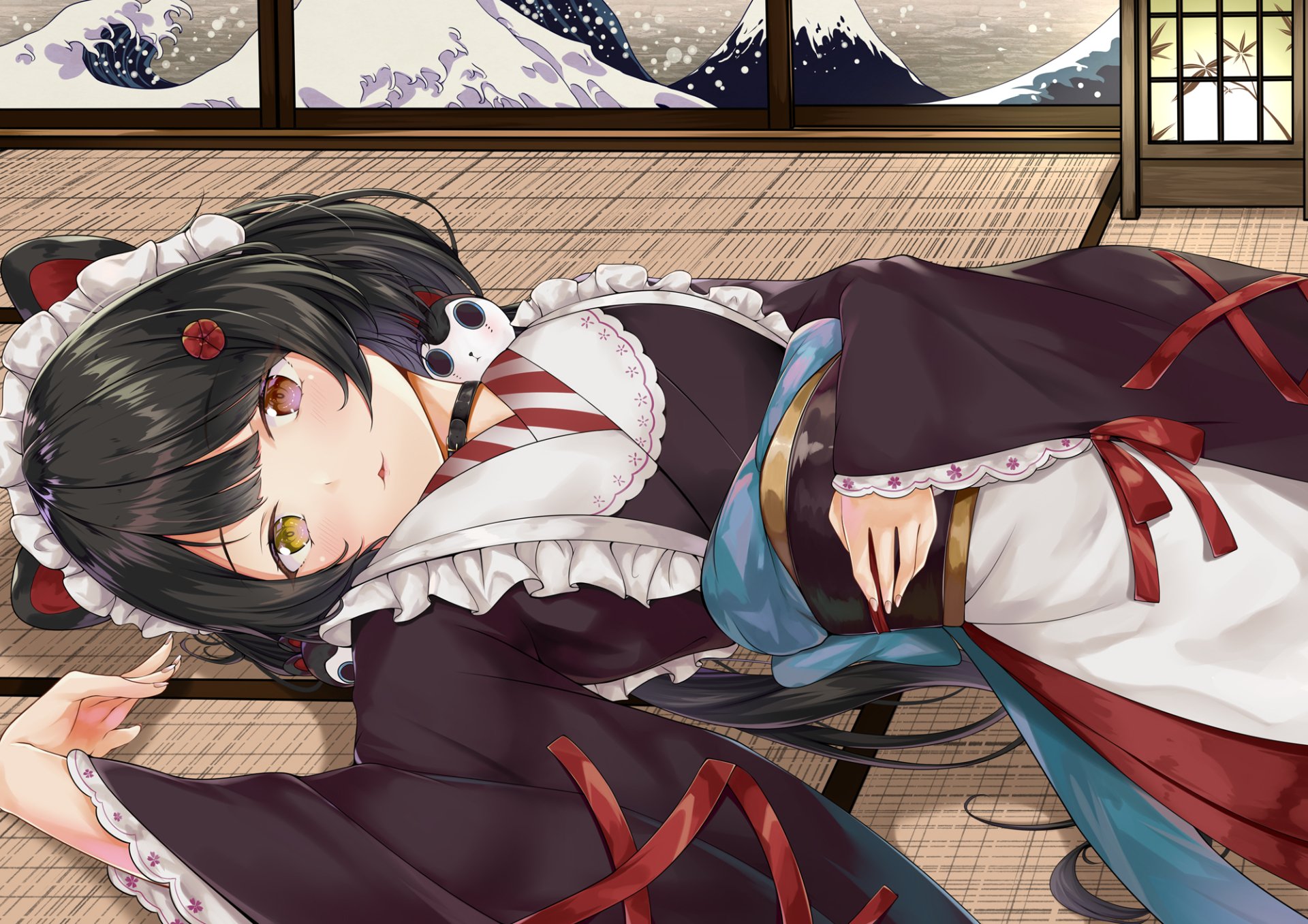 Download Kimono Nijisanji Inui Toko Anime Virtual Youtuber HD Wallpaper