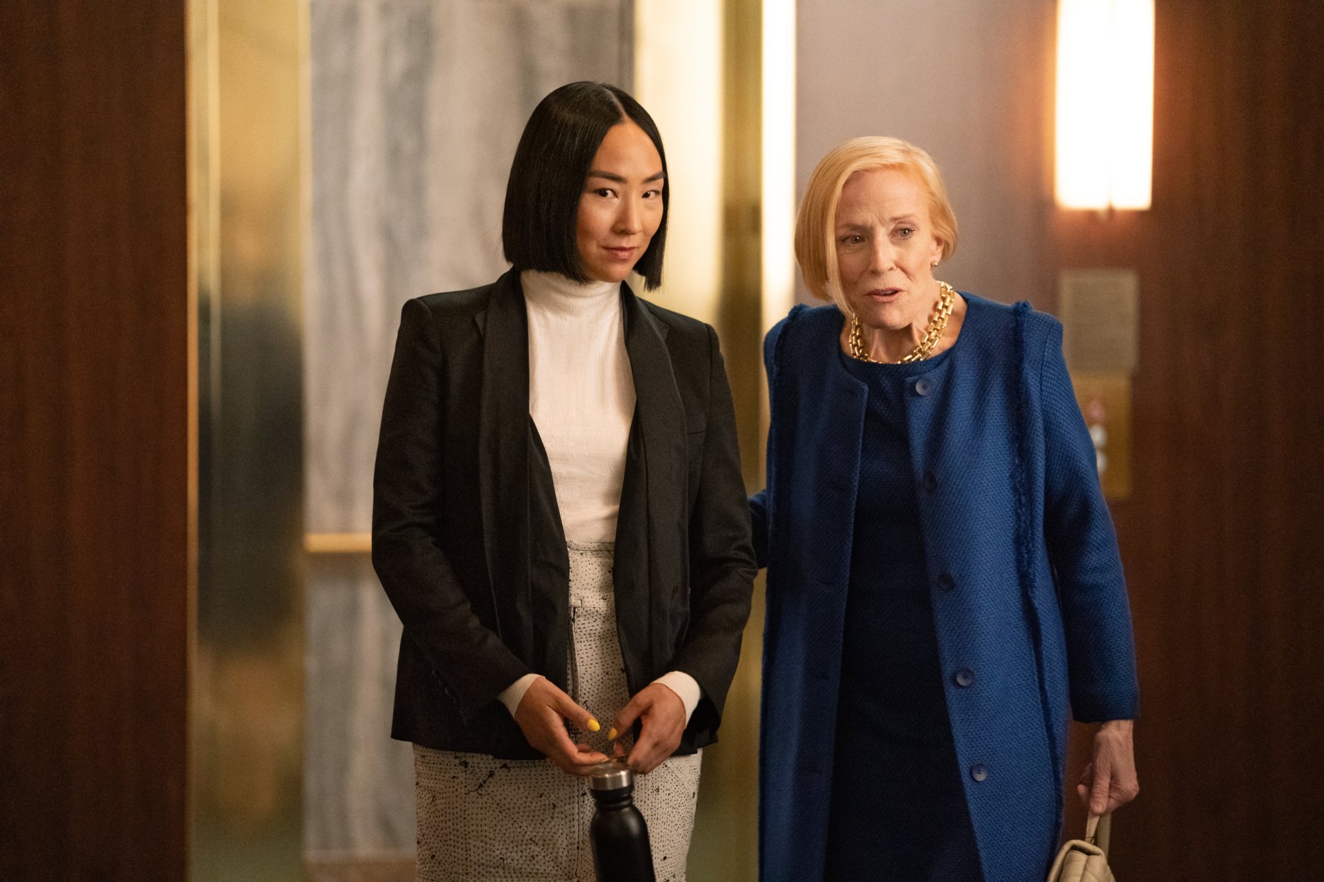 Download Holland Taylor Greta Lee TV Show The Morning Show 4k Ultra HD Wallpaper