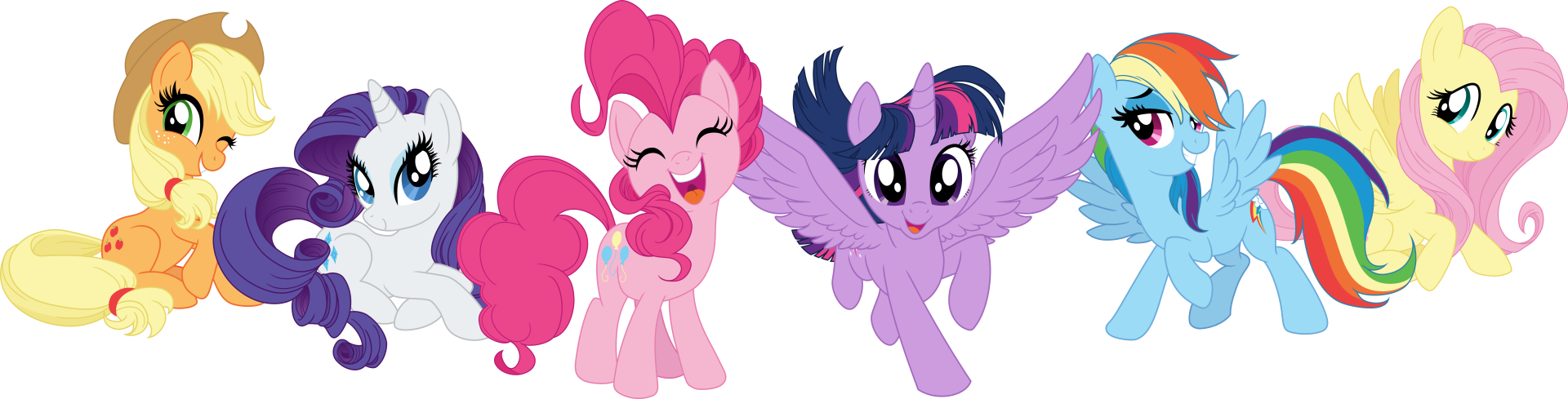 Download Fluttershy (My Little Pony) Applejack (My Little Pony) Rarity (My Little Pony) Rainbow Dash Pinkie Pie Twilight Sparkle Movie My Little Pony: The Movie 4k Ultra HD Wallpaper