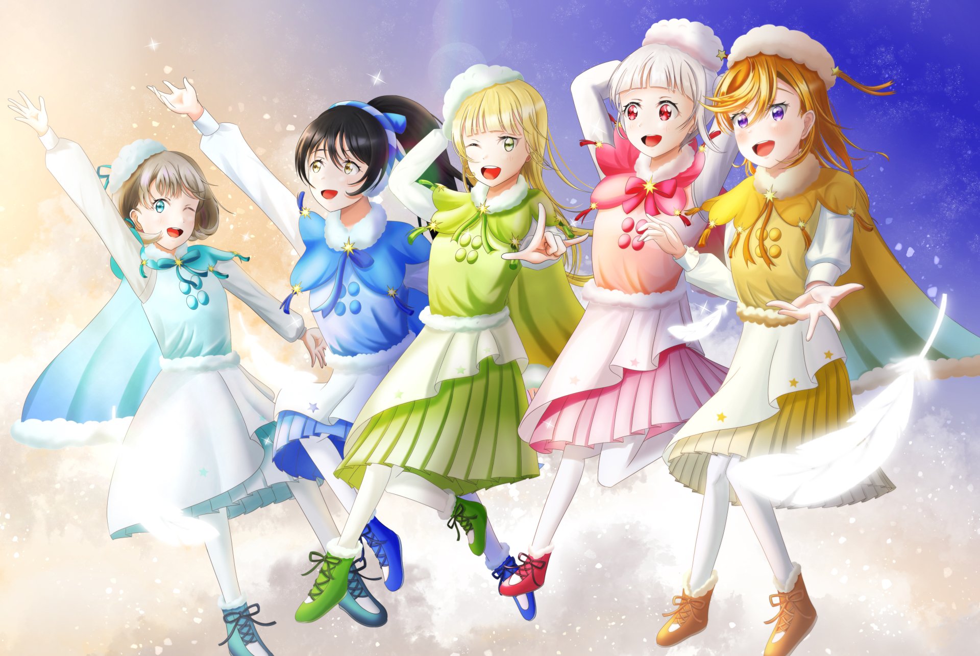 Download Keke Tang Kanon Shibuya Sumire Heanna Ren Hazuki Chisato Arashi Anime Love Live! Superstar!! 4k Ultra HD Wallpaper