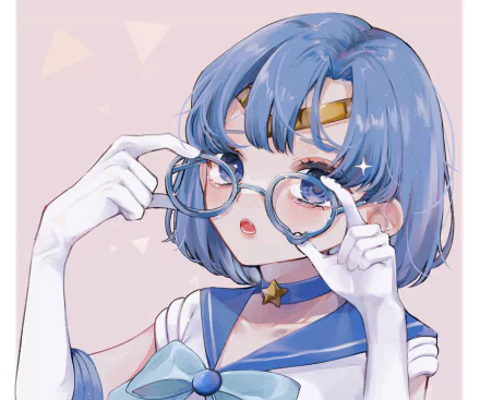 glasses Sailor Mercury Ami Mizuno Anime Sailor Moon HD Desktop Wallpaper | Background Image