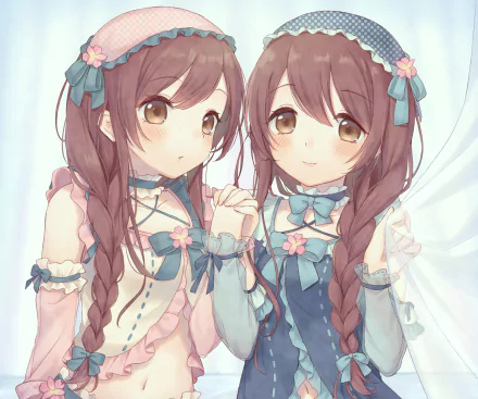 Tenka Osaki Amana Osaki Anime The iDOLM@STER: Shiny Colors HD Desktop Wallpaper | Background Image