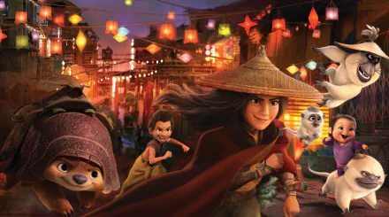 Tuk Tuk (Raya and the Last Dragon) Little Noi (Raya and the Last Dragon) Boun (Raya and the Last Dragon) Raya (Raya and the Last Dragon) movie Raya and the Last Dragon HD Desktop Wallpaper | Background Image