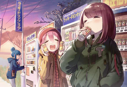 Ayano Toki Rin Shima Nadeshiko Kagamihara Anime Laid-Back Camp HD Desktop Wallpaper | Background Image