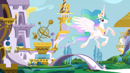 Princess Celestia TV Show My Little Pony: Friendship Is Magic HD Desktop Wallpaper | Background Image