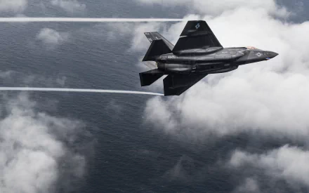  Three F-35C Lightning II complete a flight overhead Eglin Air Force Base in Fort Walton Beach, FL by U.S. Department of Defense Current Photos