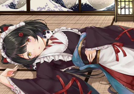 kimono Nijisanji Inui Toko Anime Virtual Youtuber HD Desktop Wallpaper | Background Image